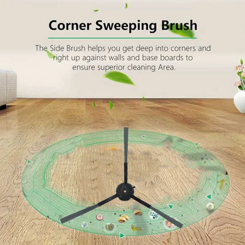 SANQ 7 шт. основная боковая щетка для робота-пылесоса Vactidy Nimble T7 T8, запасные части, моющиеся щетки для чистки