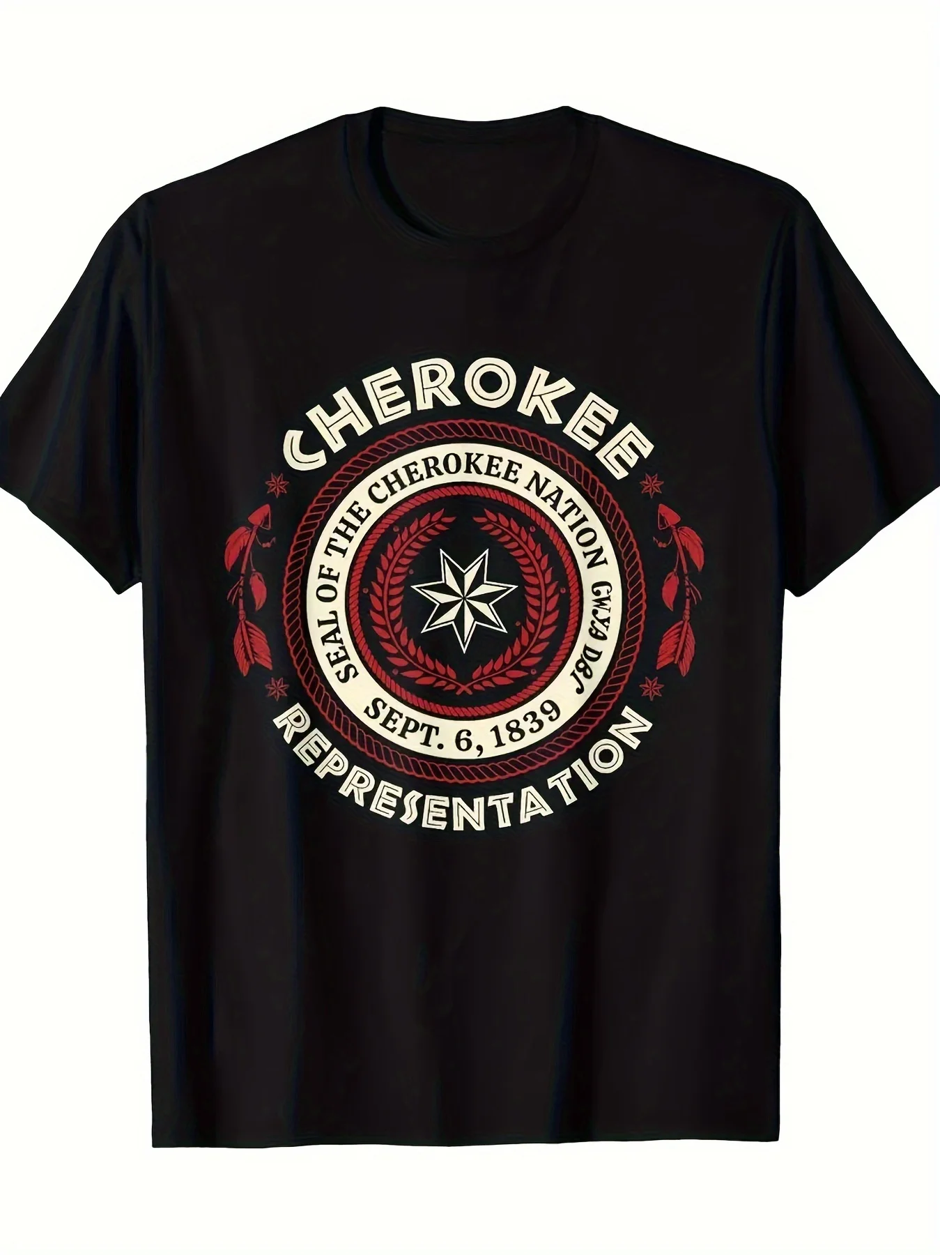 

Nation Shirt Representation Seal Graphic 200 Grams100% Cotton T-shirt