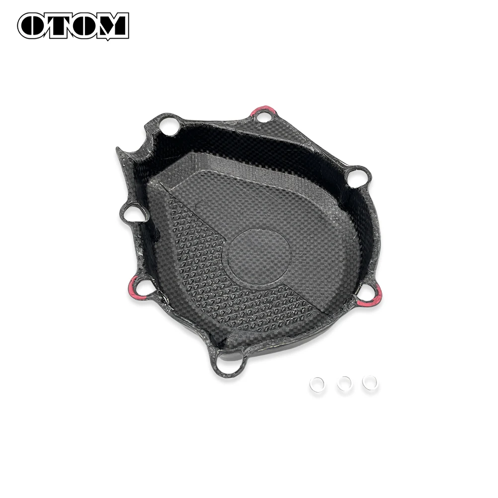 OTOM 2024 Motorcycle Ignition Cover Guard Carbon Fiber Magneto Protector For KTM HUSQVARNA GASGAS XCFW XWF FE ECF ES EWF 450 500