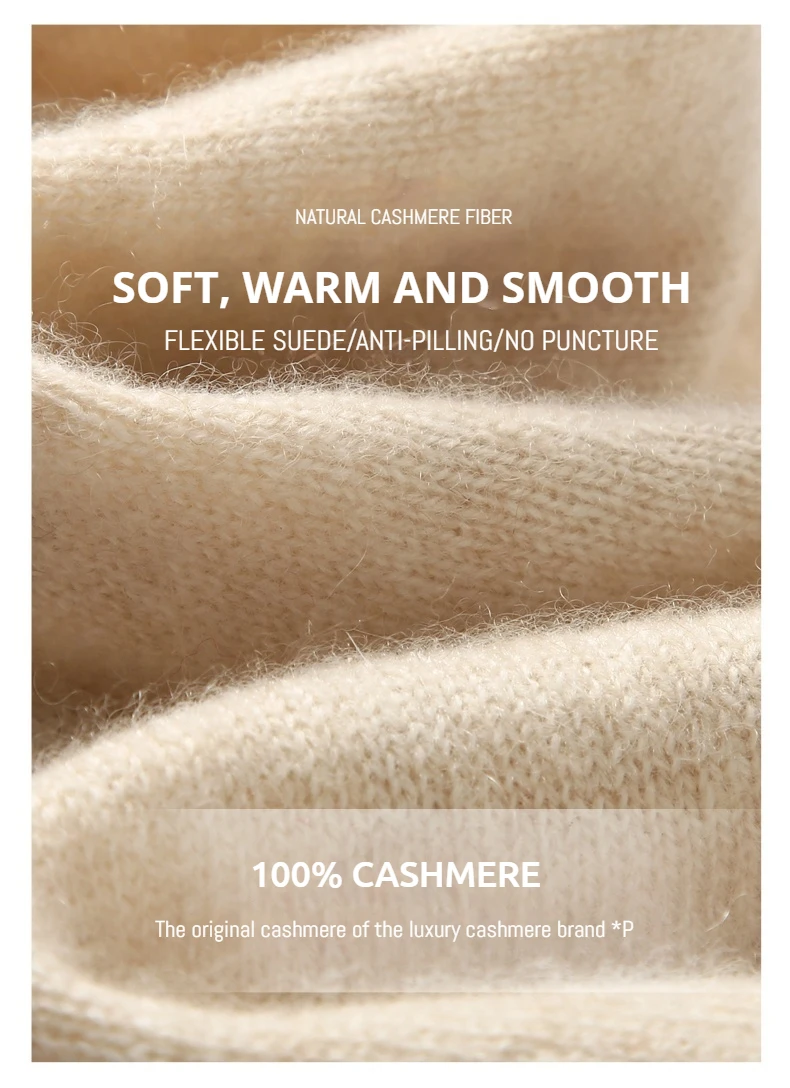 Damen 100% Baby-Kaschmir Dreieckiger Mini-Schal Kleiner Nackenwärmer Herbst Winter Cowl Pashmina Weicher Leichter Gestrickter Halstuch – Detail 1