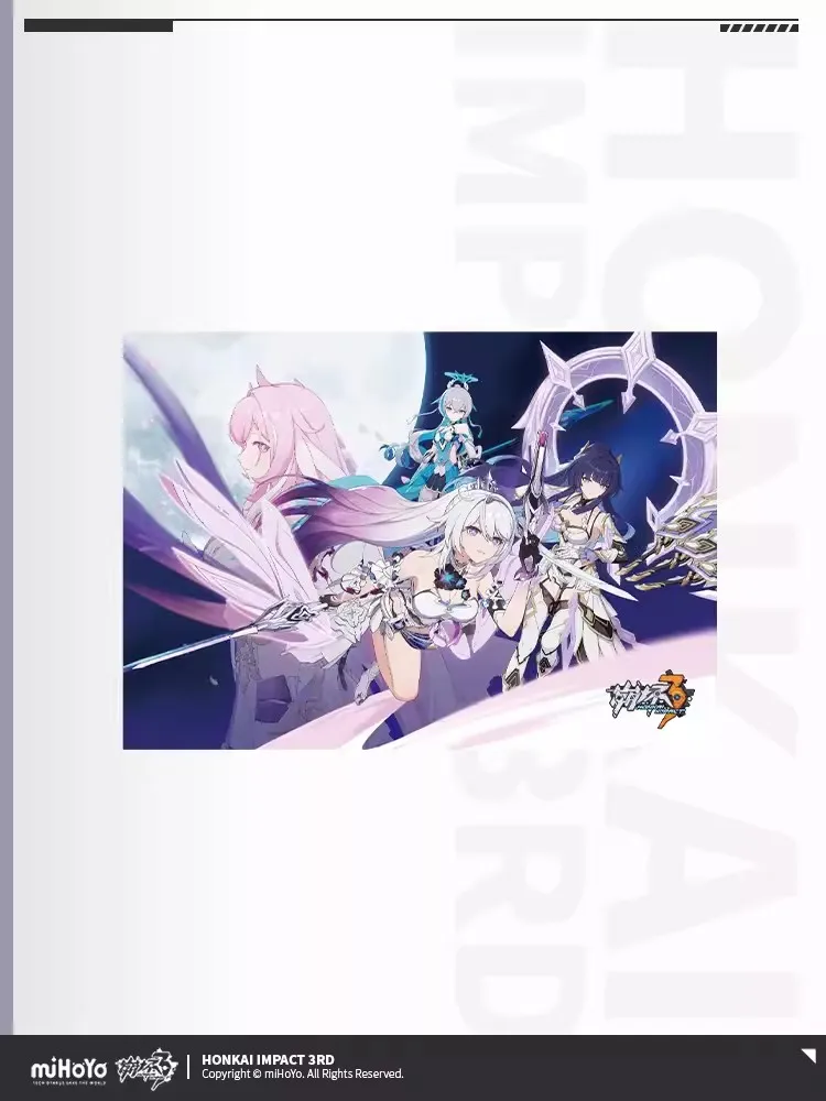 Imagem -04 - Game Characters of Honkai Impact Obras Oficiais Vol.2 Elysia Kiana Bronya Ilustração Arte Álbum de Fotos Acessórios