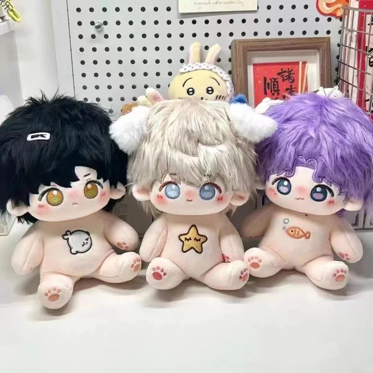 Muñecas de algodón de vestir de 20cm, COS Anime Love and Deepspace Shen Xinghui Li Shen Qi Yu, muñeca de vestir de dibujos animados, juguetes de regalo para niños