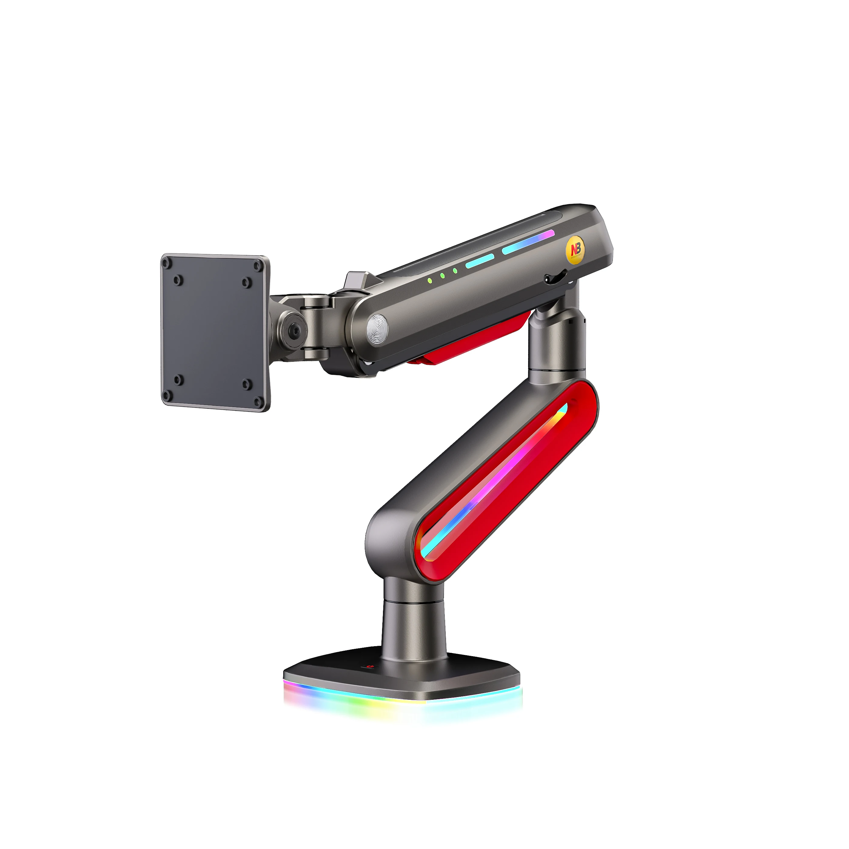 

NB F6-GR-A RGB Computer Screen Lifting Stand Wholesale Robotic Arm Game RGB Atmosphere Light Ports New