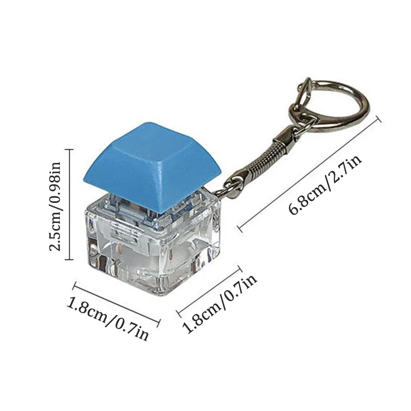 Porte-clés mécanique Merit +1 Muyu avec bouton de clavier, pendentif de décompression pour les doigts, jouet anti-stress pour soulager le stress