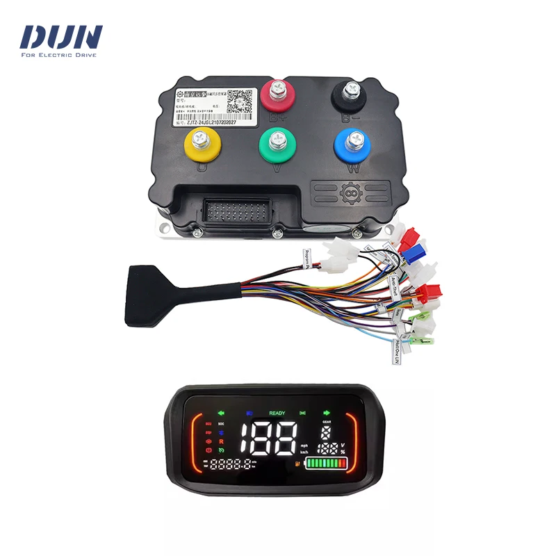 Fardriver ND96530 96V 530A 5KW-8KW Sine Wave Motor Controller Motherboard with N7 N1S ONE-Line Speedometer Display Kits