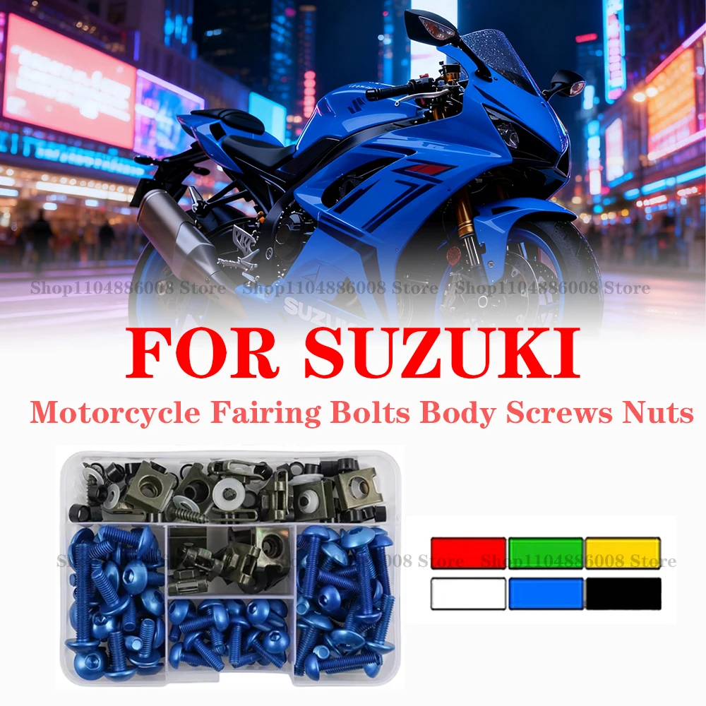

Motorcycle Windscreen Fairing Bolts Fastener Clip Screws Kit For SUZUKI GSXR 600 750 1000 K1 K2 K3 K4 K5 K6 K7 K8 K9 K10