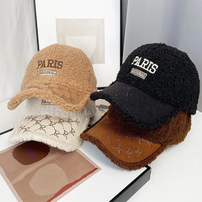 

2025 Fashion Trend Warm Baseball Cap Padded and Thickened Cold Duck Tongue Cap Outdoor Leisure Sports Rebound Cap Street Sun Hat