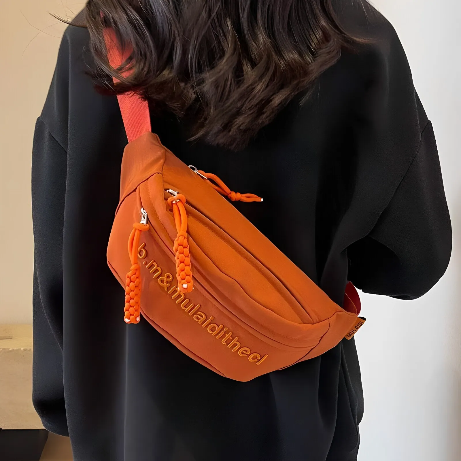 casual-unisex-crossbody-bag-lightweight-mobile-phone-waist-pack-fashionable-japanese-brand-men's-premium-feel-chest-bag
