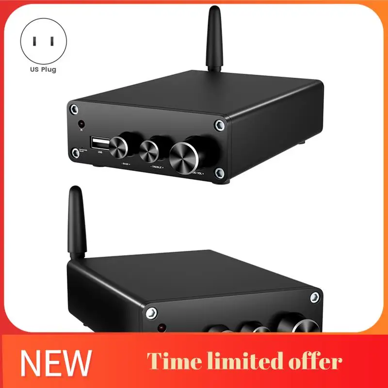 A42T-TPA3116 بلوتوث 5.3 مضخم الطاقة الرقمي Hifi ستيريو مكبر كهربائي مضخم الصوت USB فك 50 واط + 50 واط الولايات المتحدة التوصيل Durab