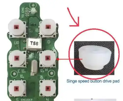 Uting Telecontrol Singe speed button drive pad for remote control transmitter