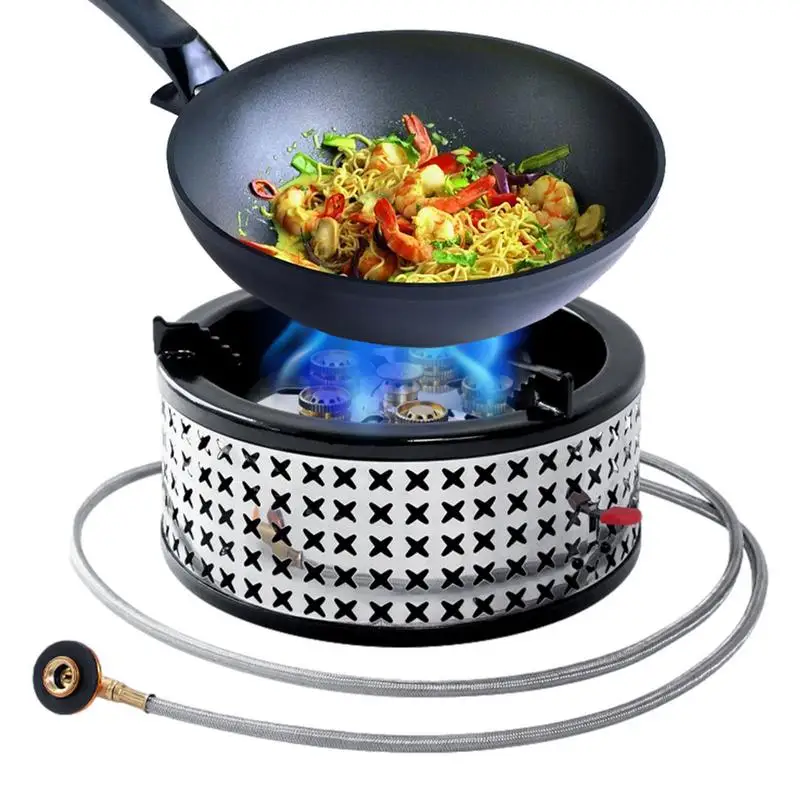 Portable Stove For Camping 6 Core Bath Firepower Camping Stoves 15800W Portable Windproof Fire Camping Stove For Camping Hiking