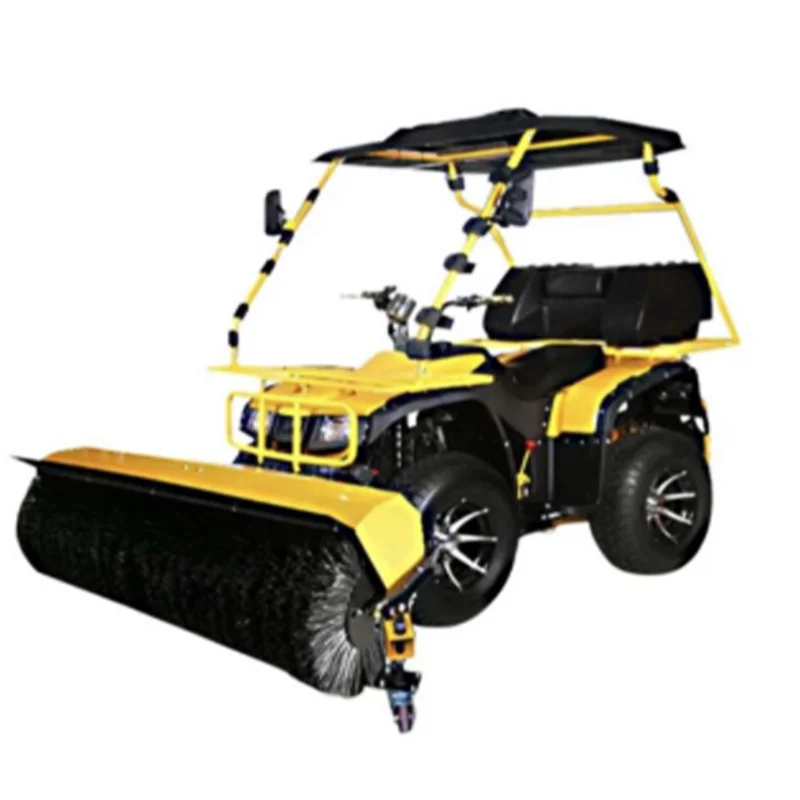 

YG Customized Big Snow Brush Snow Removal Machine Double Seat-driving Snowplow ATV Type Multifunctional Sweeper