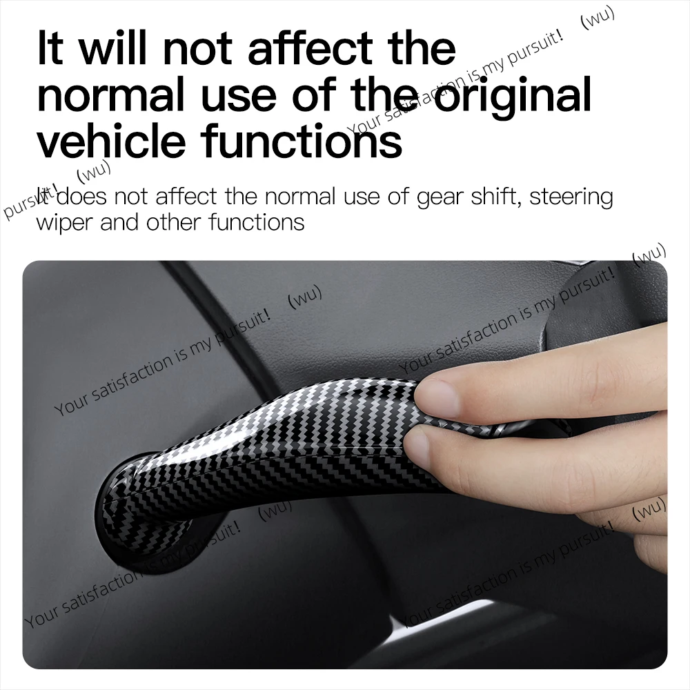 ألياف الكربون عجلة القيادة عجلة غطاء للحماية ل تسلا نموذج 3 Y العرعر ABS عمود السيارة التحول المقبض غطاء ديكور