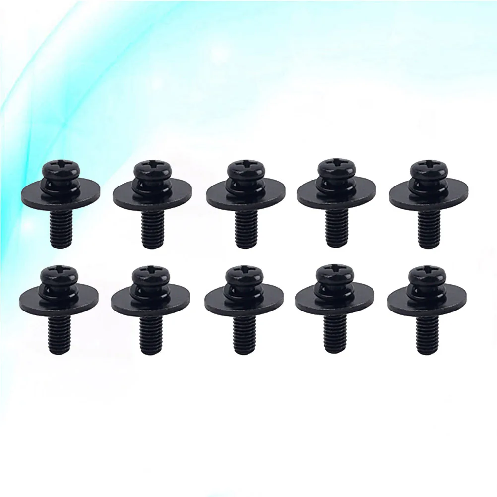 

10Pcs Metal Drum Fastener Screws Indispensable for Drum Lugs Lightweight and Reliable Wc23 Black Ear Mounting Screws
