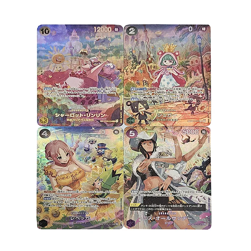 

4 шт./компл. цельная Charlotte Linlin Nami DIY самодельная цветная флэш-карта ACG аниме игра коллекционная карта подарочная игрушка