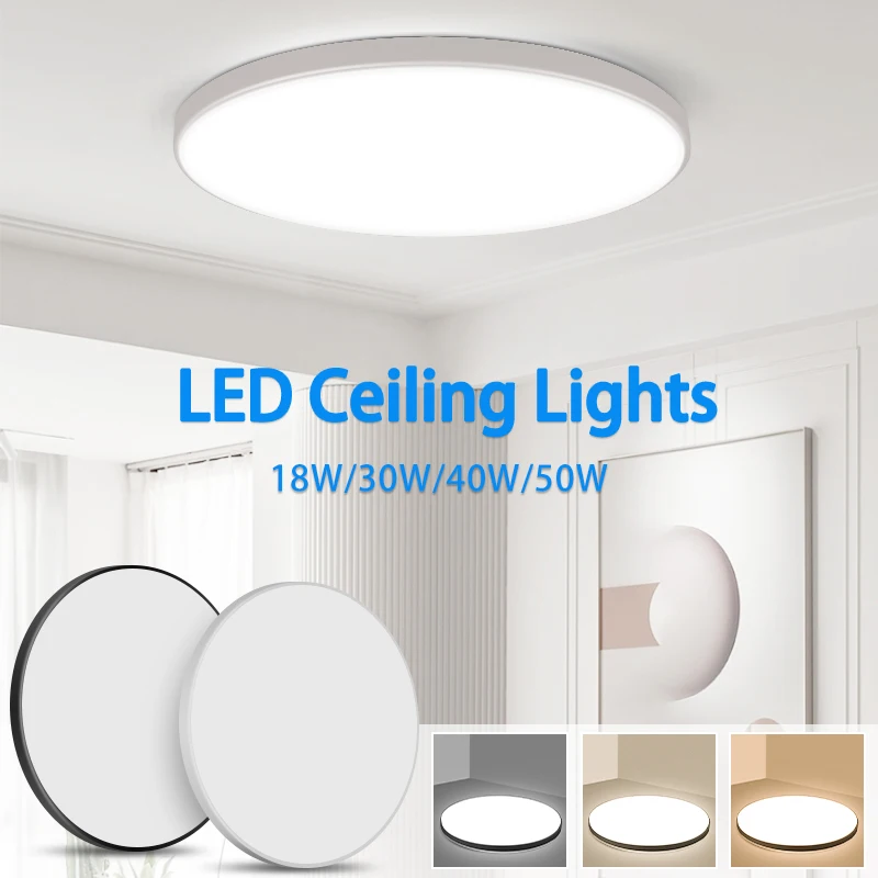 Led Ceiling Lights Modern Ceiling Lamps 220V Lighting Fixture 15W 20W 30W 50W Surface Mounted Panel Lights For Home Living Room