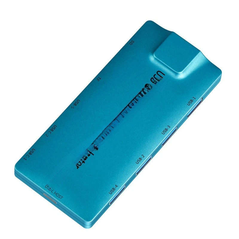 

10-In-1 Type-c intelligent USB 3.0 splitter 100M network port hub HUB computer docking station hub