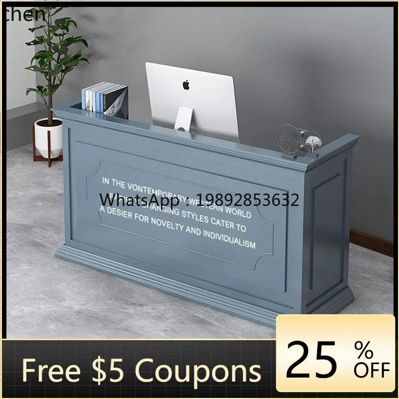 W1  simple clothing store table cabinet reception supermarket front desk cashier