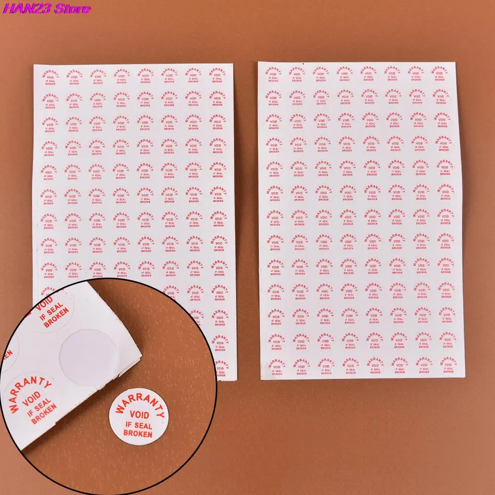 208 Pcs/lot Diameter 10 Mm Warranty Sealing Label Sticker Void If Seal Broken Damaged, Universal With Years And Months