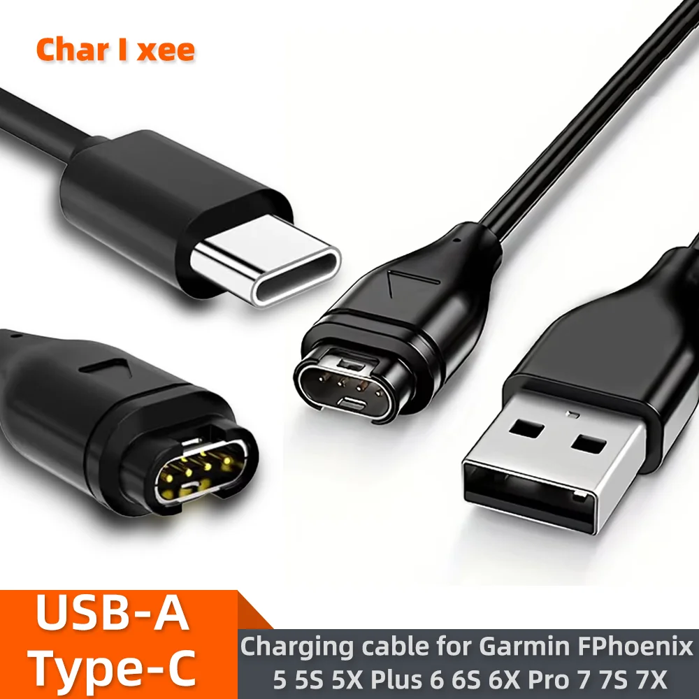 1M/3.3FT USB Charging Cable For Garmin Fenix 7 7S 7X 6 6S 6X 5 5X 5S Plus Vivoactive 3 Forerunner 945 935 245 255 Charger Dock