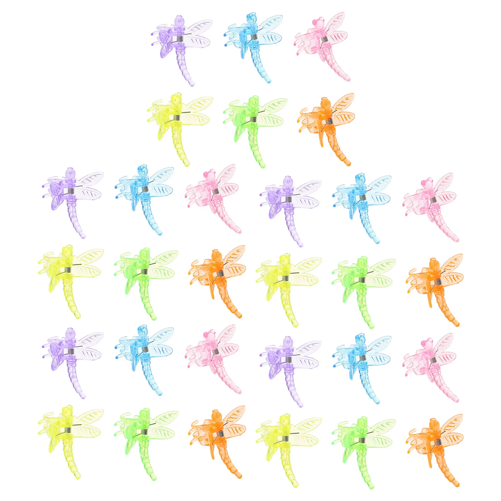 

30pcs Phalaenopsis Clips Orchid Support Lightweight Plastic Vine Clips For Indoor Plants Dragonfly Design Easy Install Garden