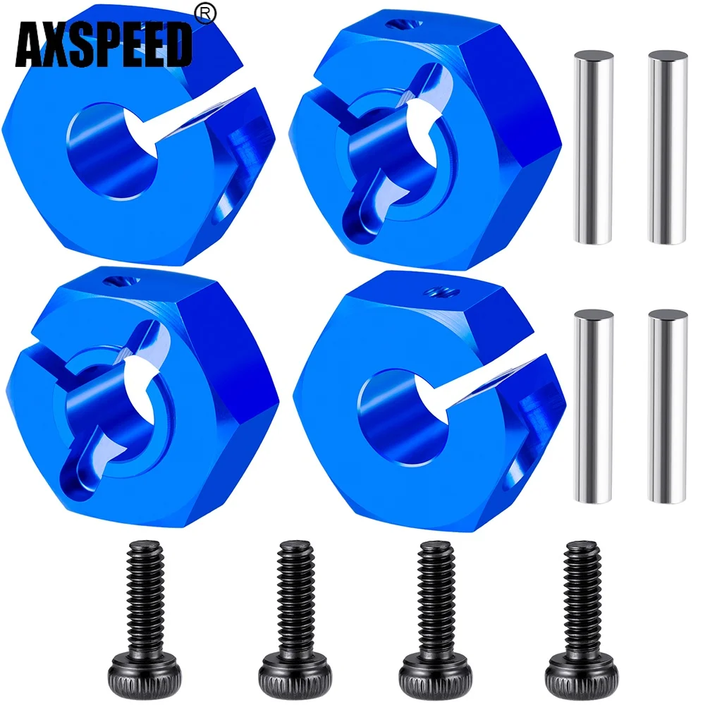 AXSPEED Metal Wheel Hex Hub Adapte Combiner For 1/10 T-raxxas Rustler RC  Buggy Off‑Road Car Upgrade Parts