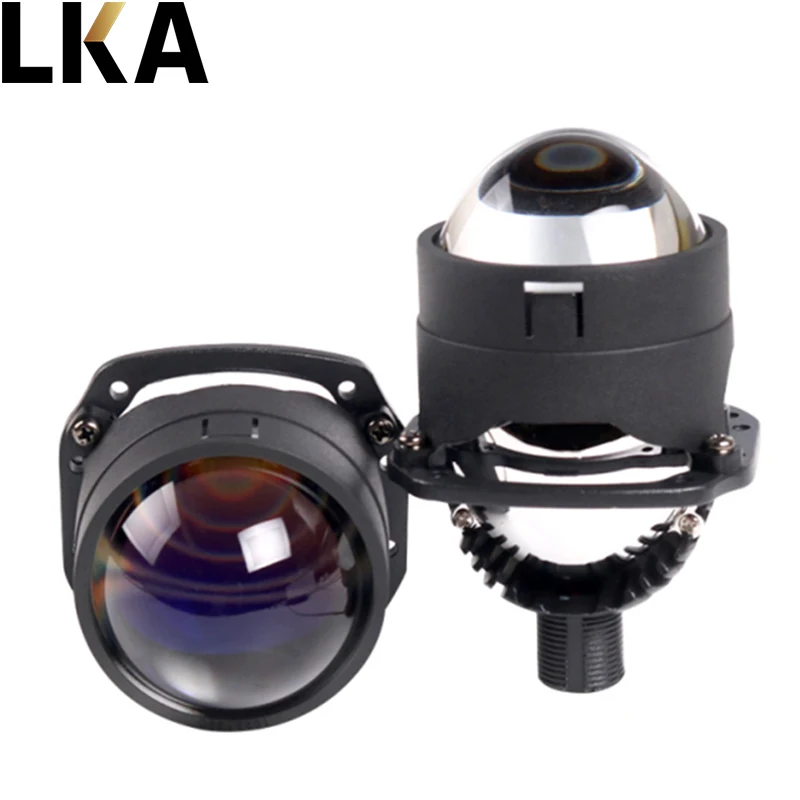 

LKA 2.5Inch Blue Film Bi LED Lenses H4 H7 9005 9006 Headlight LED Car Light Diode Ice Lenses Projector Car Accessories