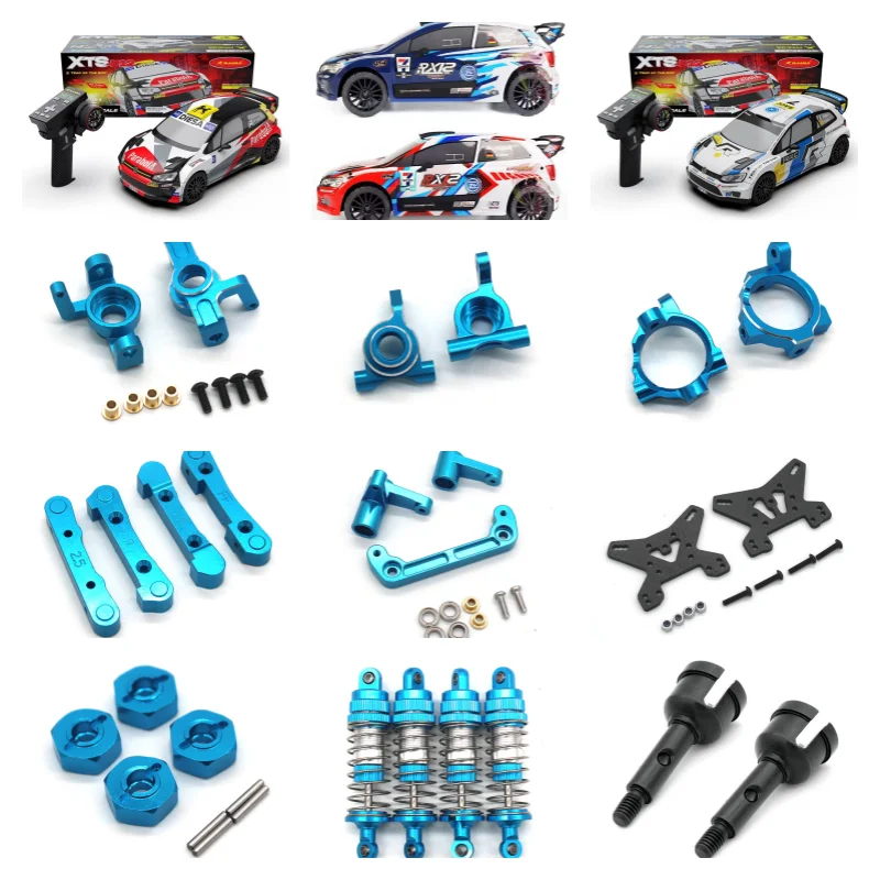 ZD Racing RX12 XTS-P12 RC 1/12 Drag Racing Set-Up Parts Metal Accessories Steering Cup Axle Seat Component Collection