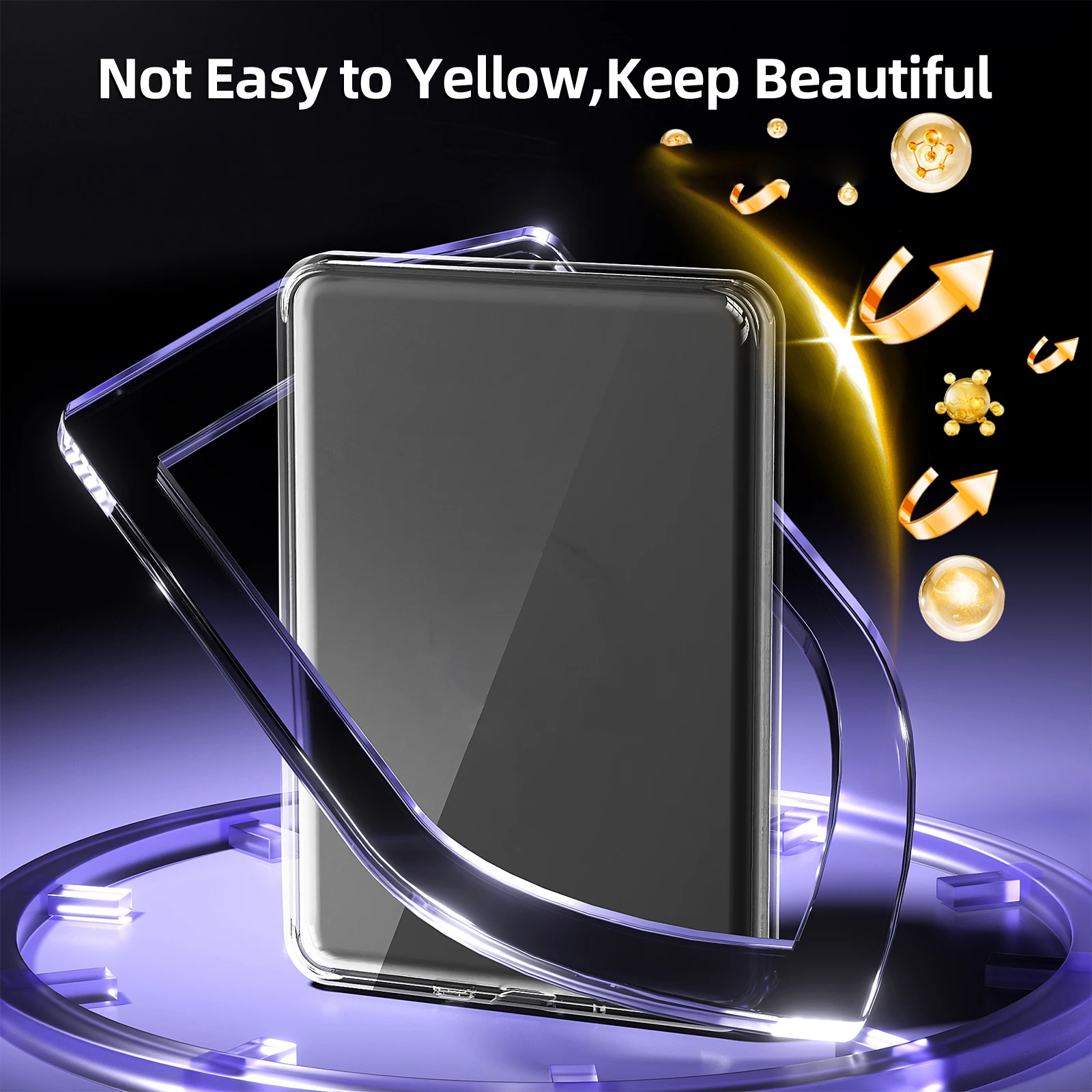 Cubierta protectora transparente para Kindle 11 2024 generación cuatro esquinas anticaída antiarañazos a prueba de polvo diseño Simple