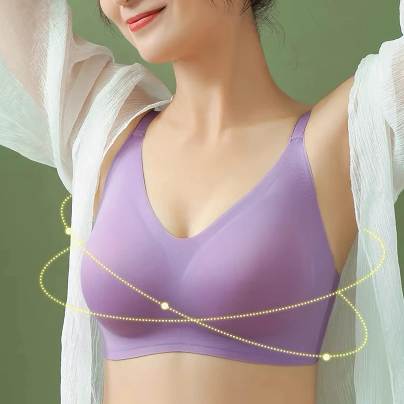 Seamless Underwear For Women With No Wires, Small Breasts, Push-up And Accessory Breasts, Sports Breathable And Comfortable Bra