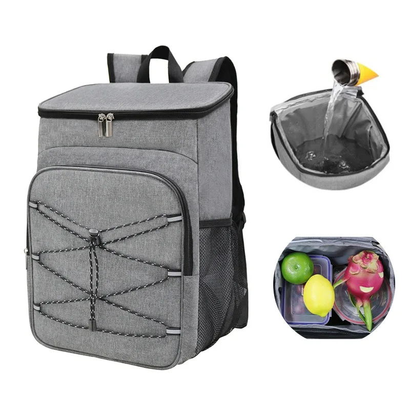 Suitable Picnic Cooler Backpack Thicken Waterproof Large Thermal Bag Refrigerator Fresh Keeping Thermal Insulated Bag