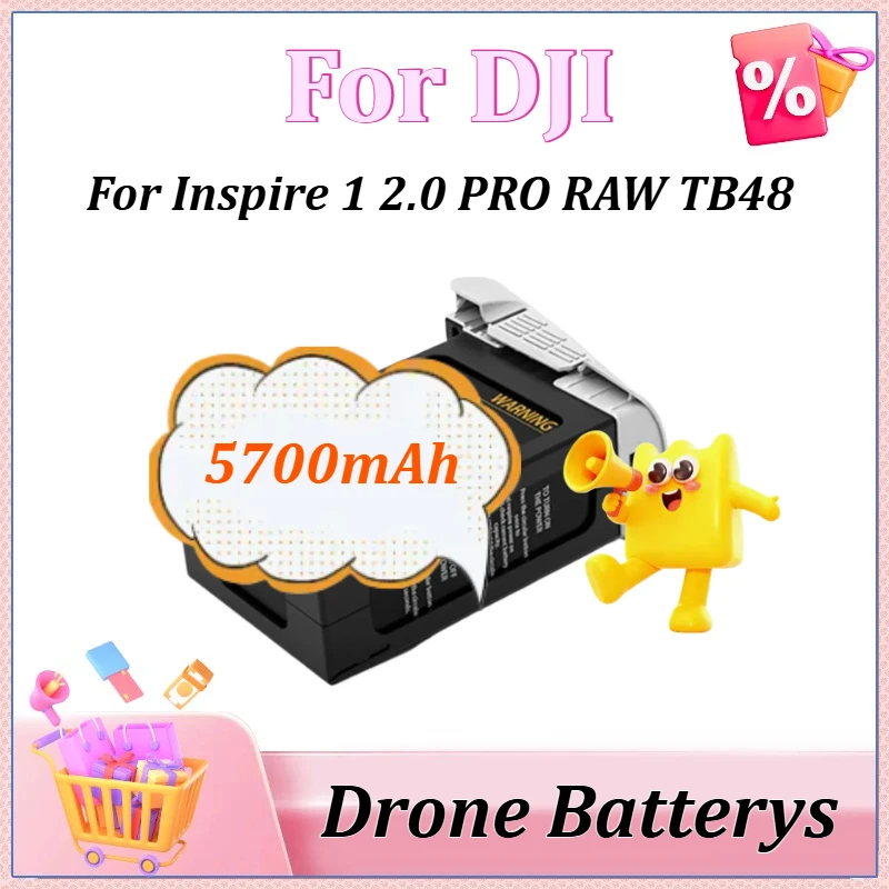 

22.8V 5700mAh New Drone Batterys for DJI Inspire 1 2.0 PRO RAW TB48 Intelligent Flight Battery RC Drone Quadcopter Spare Parts