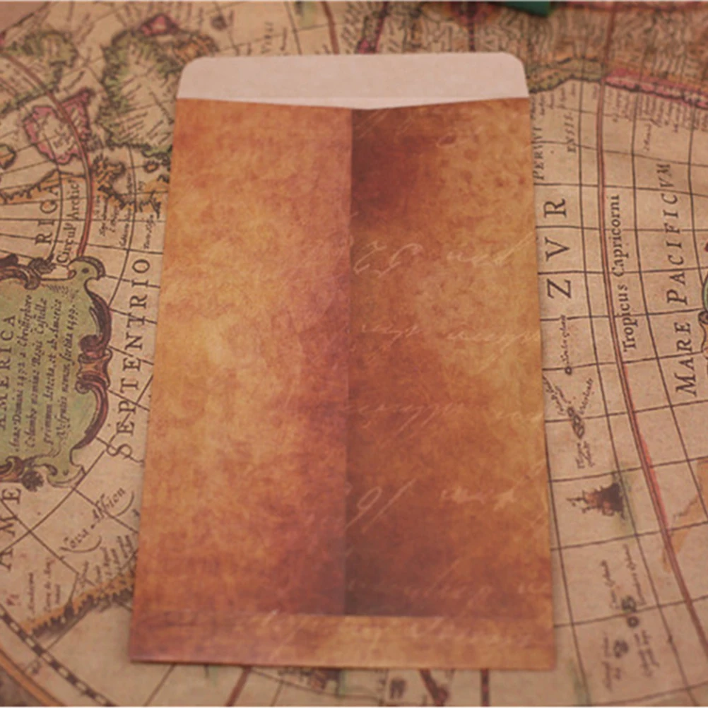 12 Pcs Kraft Paper Envelopes Storage Photo Postcard Brown Friendly Biodegradable Gift Ideas