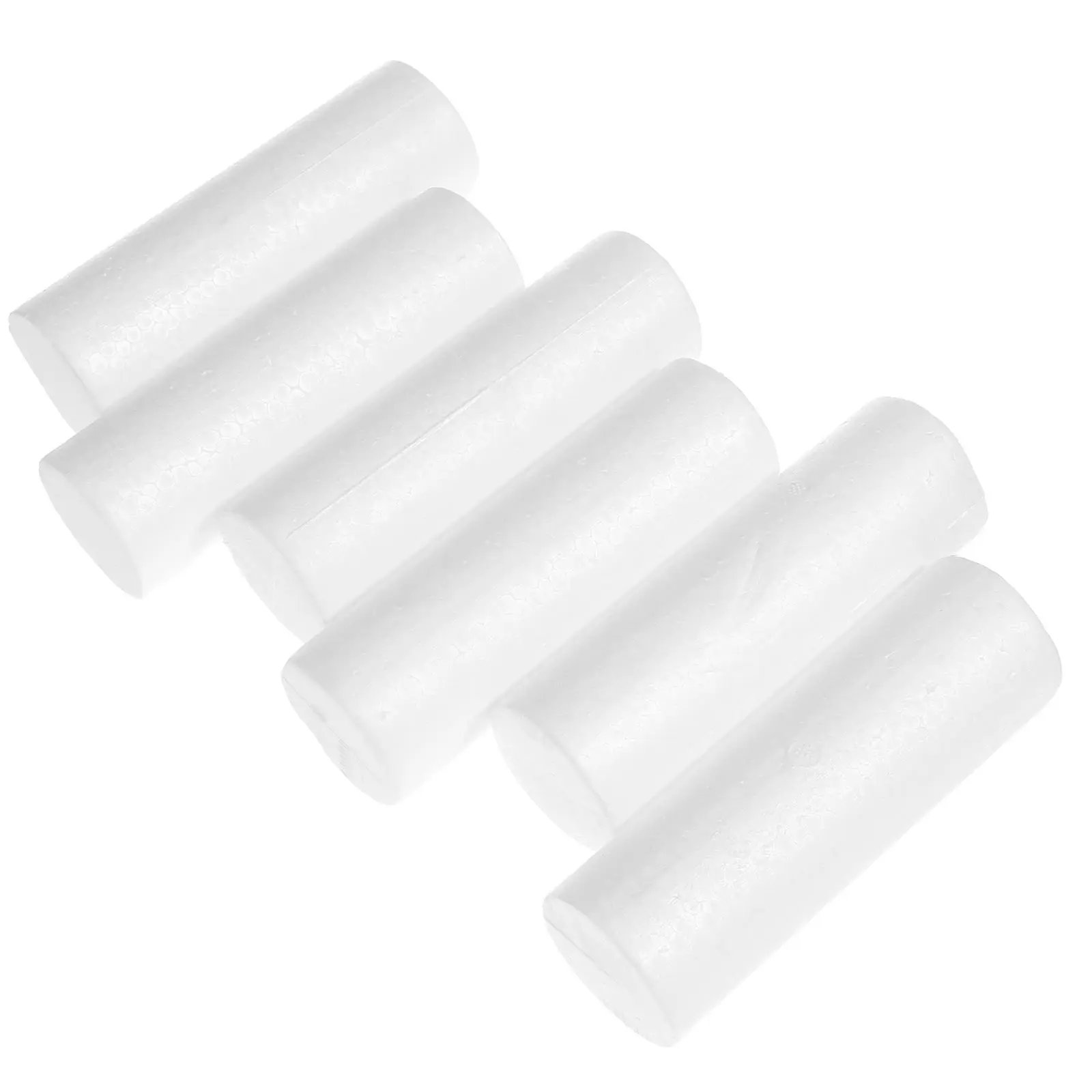 

6Pcs Premium Foam Cylinders DIY Craft Supplies Cylinder Decor for Christmas Party Home School Decorative Ornament