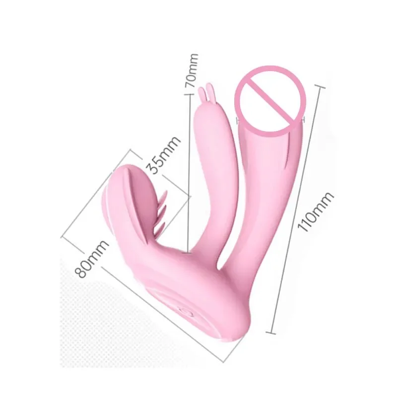 2-in-1 weibliche vibrierte wiederaufladbare echte Masturbationsausrüstung, tragbare weiche Mitgliedschaft für Frauen, Buttplug-Vibrator für Männer