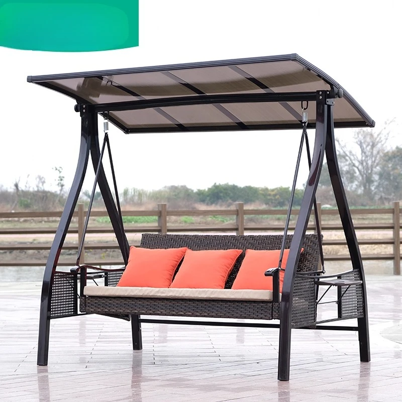 Уличные качели Солнечный свет Кресло-качалка Алюминиевый балкон Открытый отдых Интернет-знаменитость Подвесное кресло Двор Двойные качели