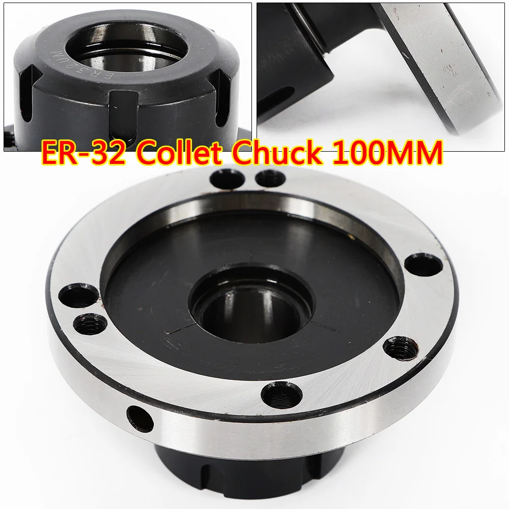 ER-32 Collet Chuck 100MM DIAMETER Compact Lathe Tight Tolerance For Milling