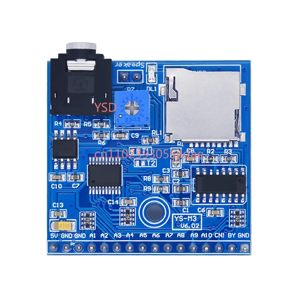 MP3 Voice Playback Module, Trigger Once Play Once Announcer