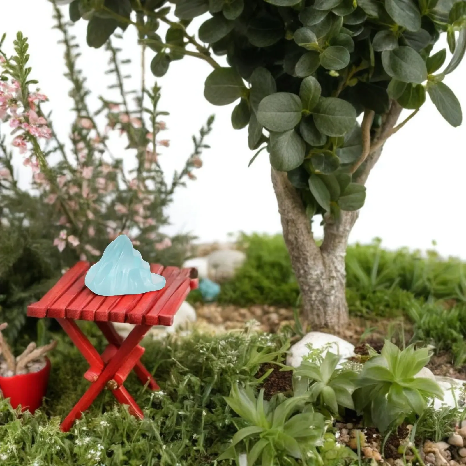 50Pcs Mini Resin Iceberg Sculptures Glacier Accessories for Micro Landscape Winter Scene Sand Table Fake Ice Decorations