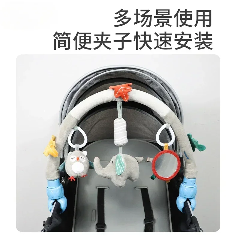 Baby Infant Newborn Crib Bell Rattles Toys 0-12 Months 0-1 Year Old Babies Toddler Stuff Car Seat bedbell Pendant Trolley Toys view 2