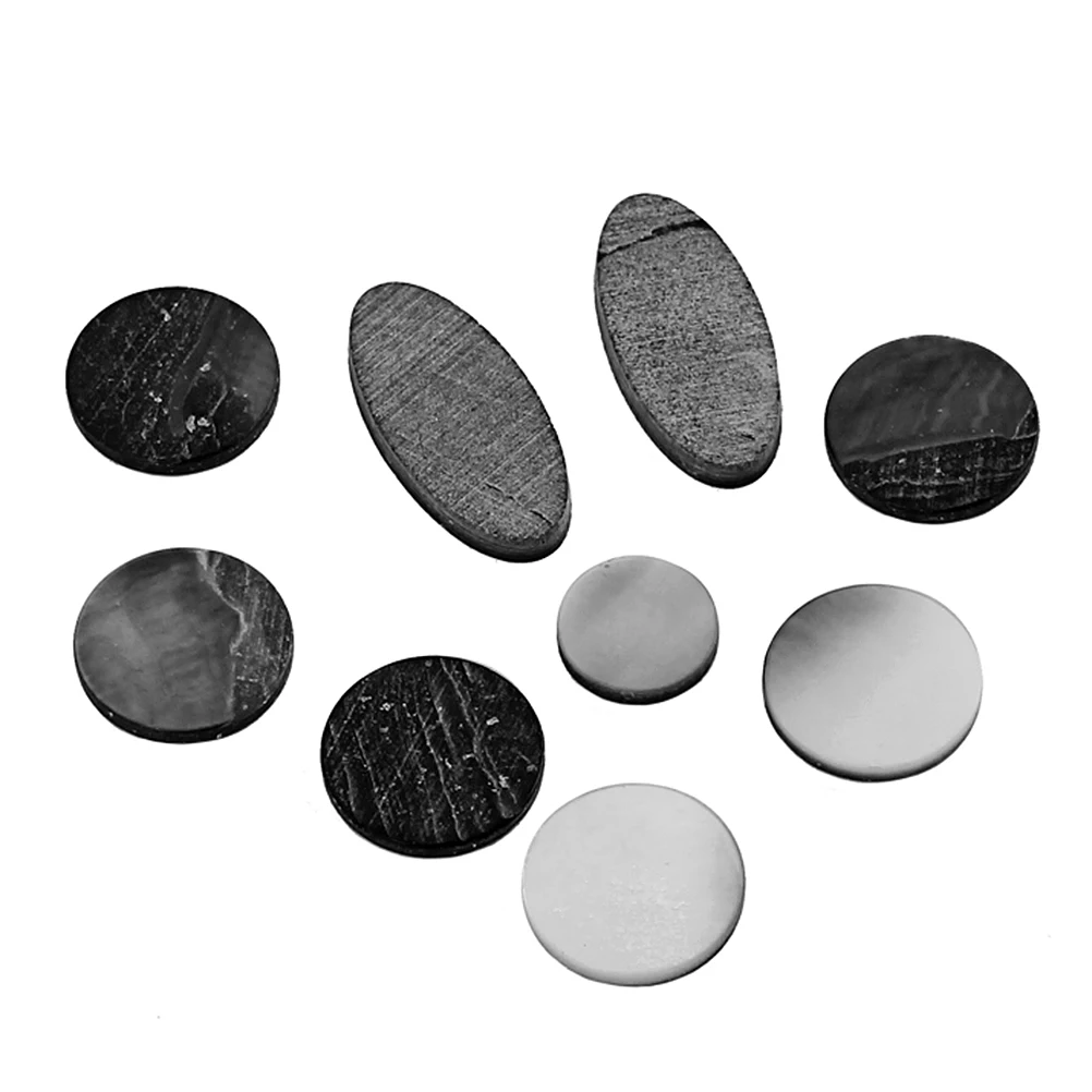 

9 Pcs/set Key Pad Abalone Buttons Colored Saxophone Alto Replacement Pads Black