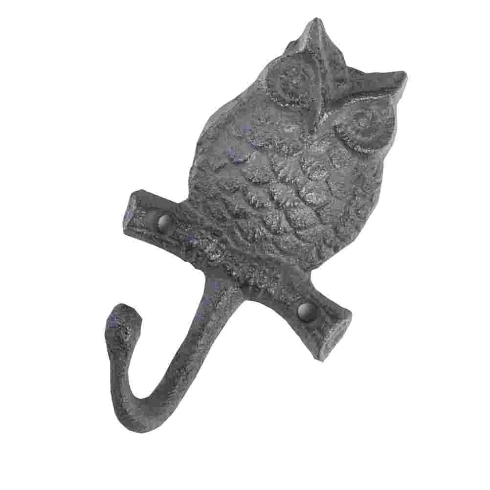 1pc Owl Shape Hook Wall Hanging Hook Iron Hook Door Back Hanger Creative Room Pendant for Home Shop