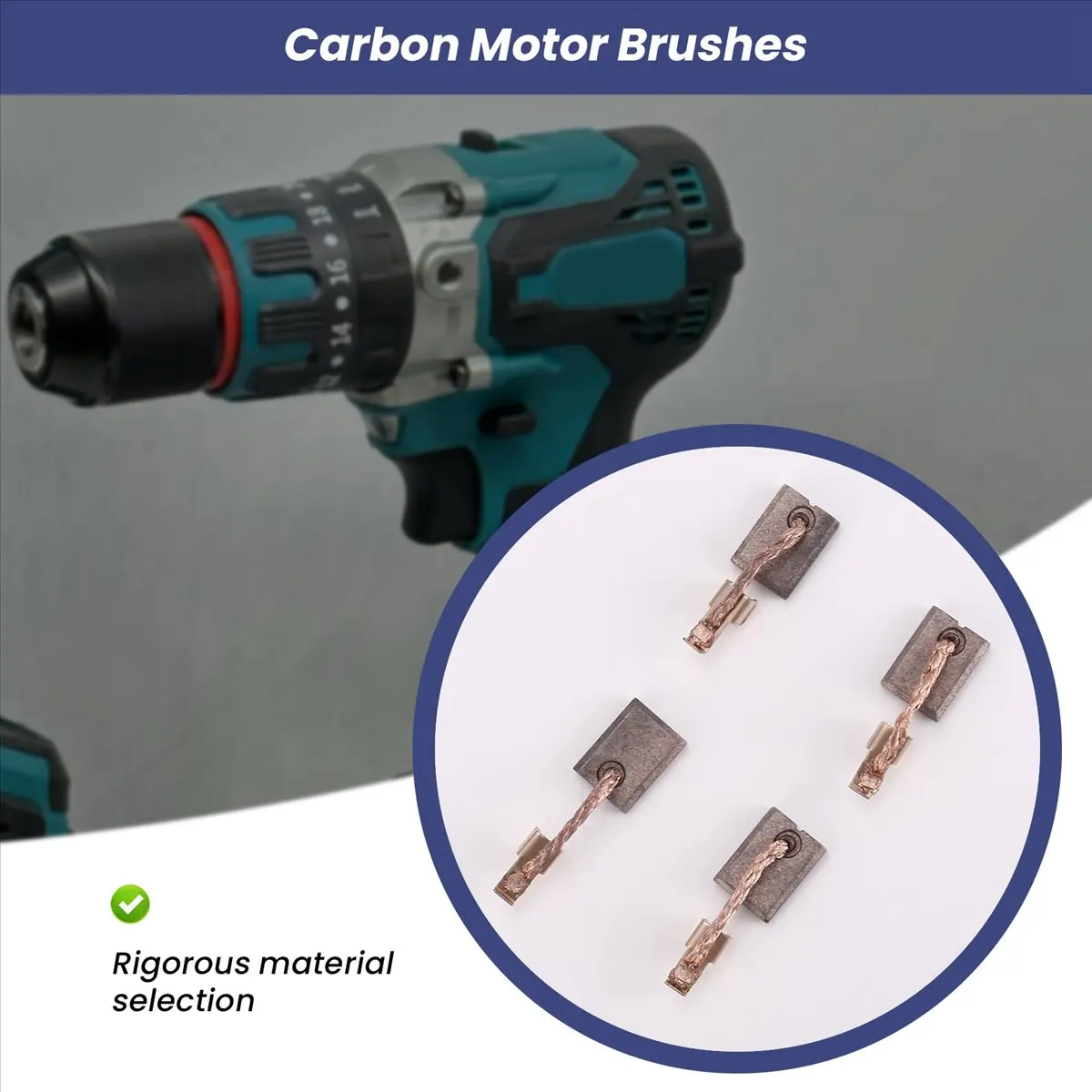 4Pcs Carbon Motor Brushes for DTD146 DHP456 DHP458 BHP456 BDF446 BHP454 CB440 Power Tools