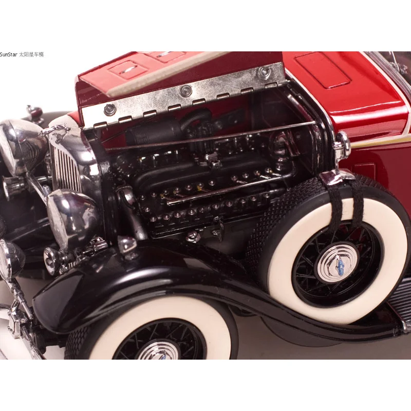 1:18 스케일 1932 자동차 모델 풀 오픈 도어 다이캐스트 합금 금속 컨버터블 레트로 빈티지 차량 장난감 컬렉션 선물 전시