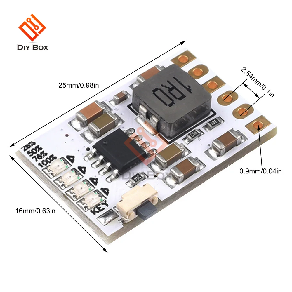 DC 5V 2A Mobile Power Diy Board Module 3.7V/4.2V Lithium 18650 Battery Boost Mobile Power Board Charging Discharging Protection