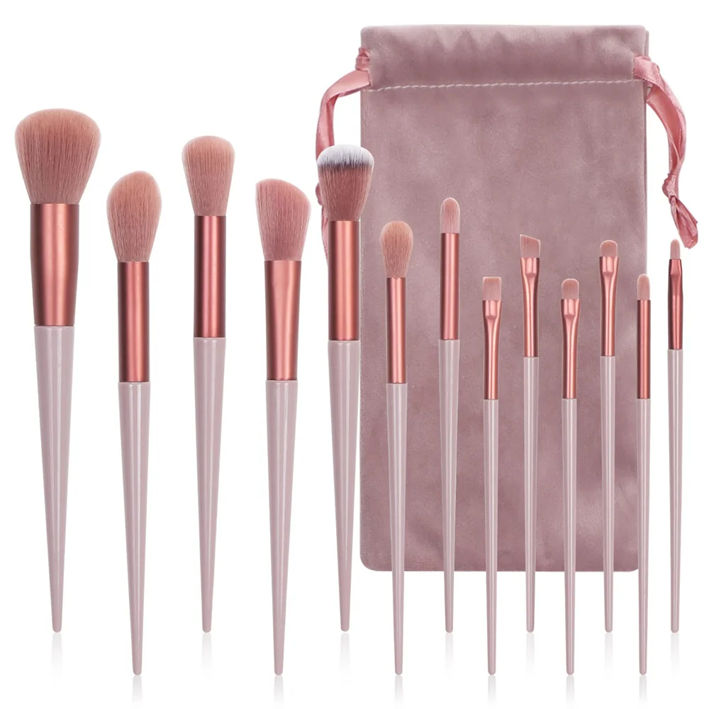 13 Pcs Makeup Brushes Set Eye Shadow Foundation Women Soft Cosmetic Powder Blush Blending Beauty Makeup Instruments Makeup Tools