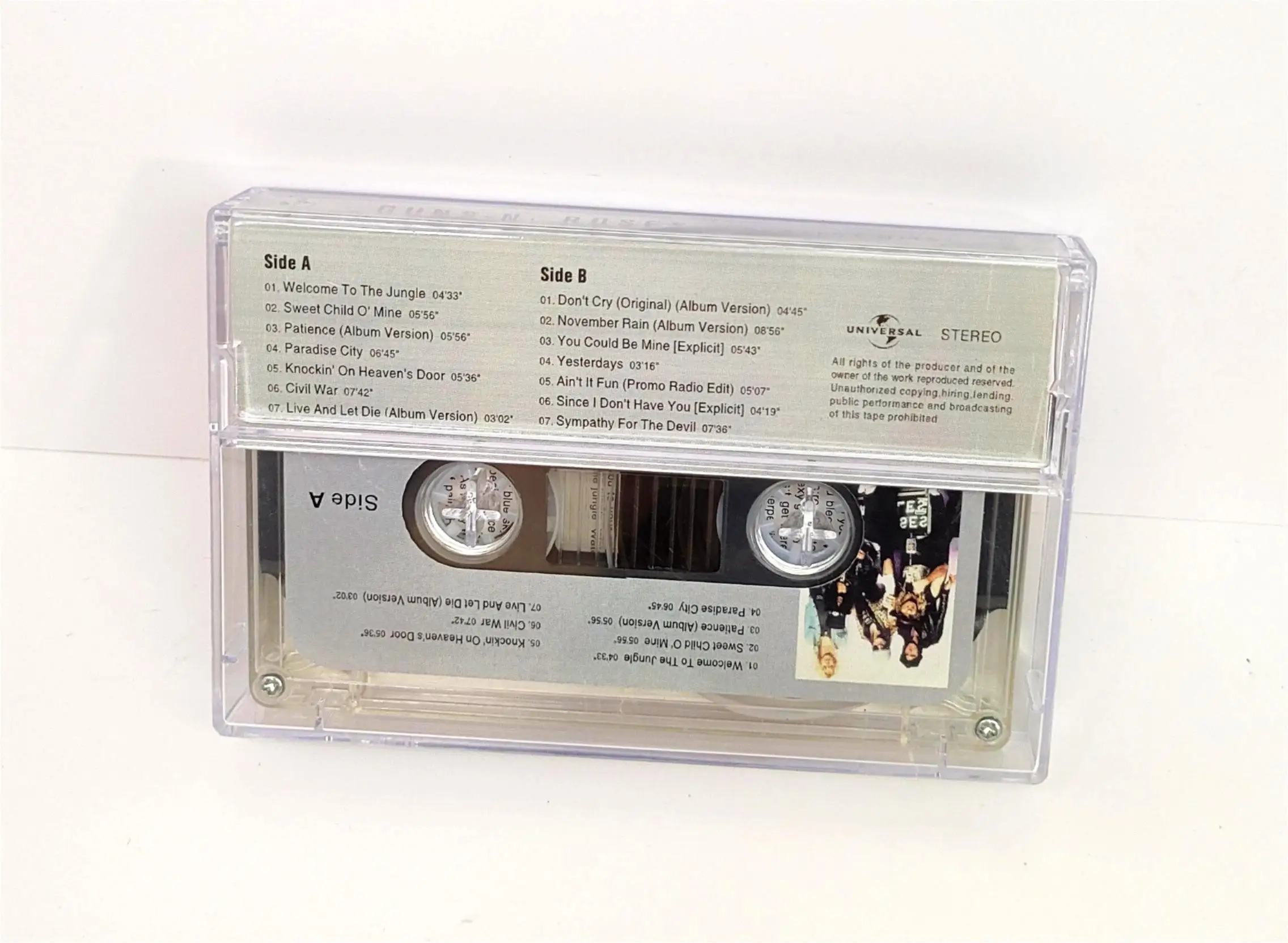 Classic Rock Guns N\' Roses Slash Music Tape Greatest Hits Album November Rain Cassettes Cosplay Recorder Walkman Soundtracks Box
