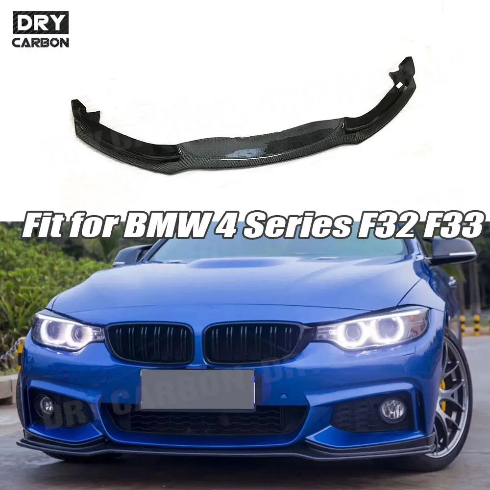 

Carbon Fiber Front Bumper Lip Spoiler for BMW 4 Series F32 F33 F35 F36 2014 2015 2016 2017 2018 Front Lip Add On Accessories