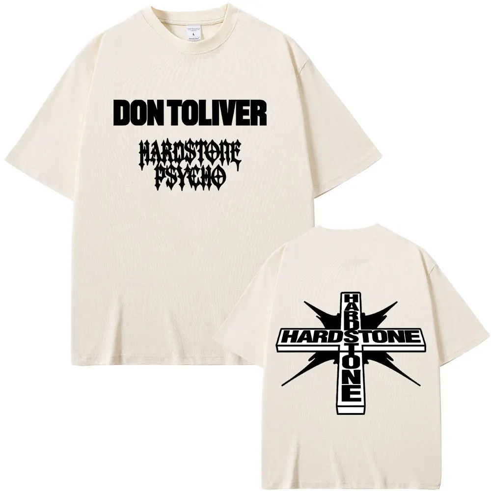 Hot Sale New Rapper Don Toliver Hardstone Psycho T Shirt Men Women Hip Hop Rock Oversized T-shirts Tops Men's Pure Cotton Tshirt