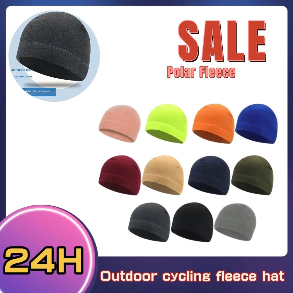 Warm Winter Skull Cap Soft Polar Fleece Hat Thick Windproof Cap Outdoor Beanie Cap Ski Cap Unisex Suitable For Unisex